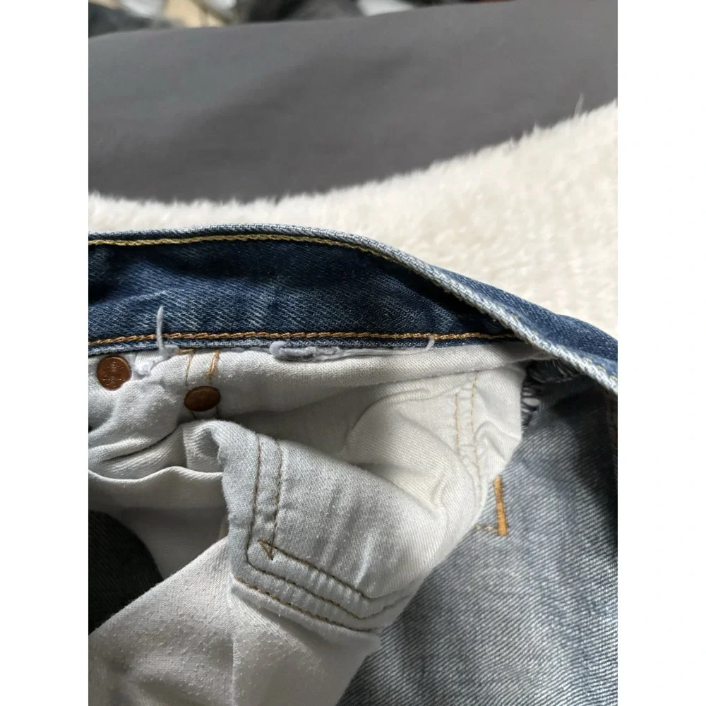 Levi's 501 Mens‎ Straight 40x30 Blue Denim Jeans Pants Button Fly